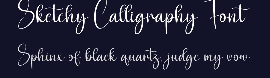 Sketchy Calligraphy Font by creativeletter — Script Handwritten Font — thumbnail 2