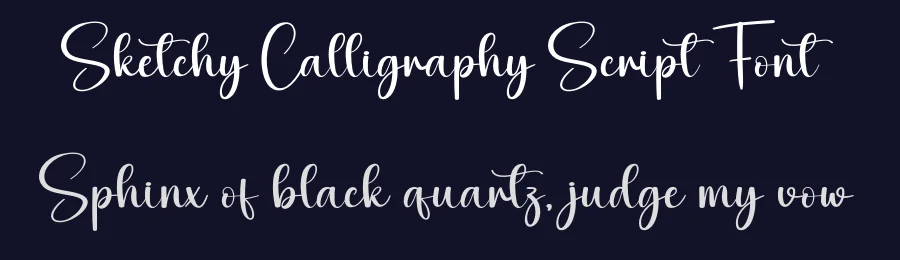 Sketchy Calligraphy Script Font by andikastudio — Display Font — thumbnail 2