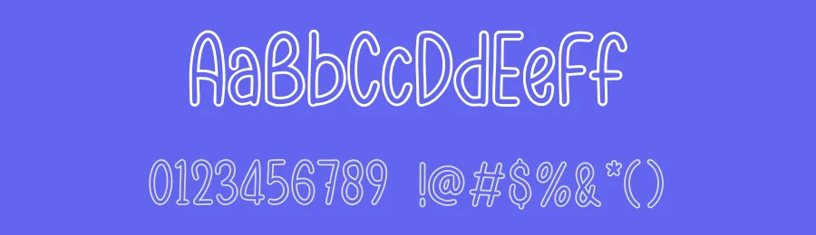Sketchy Outline Display Font by Minimalist Eyes — Display Font — thumbnail 3