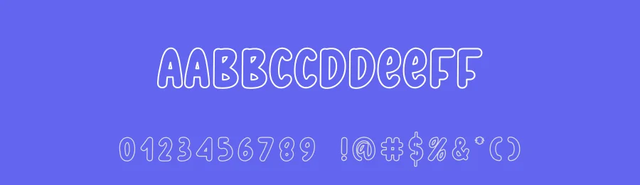 Sketchy Outline – Playful Style Font by andikastudio — Display Font — thumbnail 3