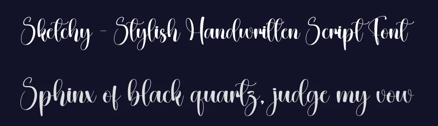 Sketchy – Stylish Handwritten Script Font by creativeletter — Script Handwritten Font — thumbnail 2