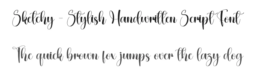 Sketchy – Stylish Handwritten Script Font by creativeletter — Script Handwritten Font