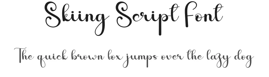 Skiing Script Font by andikastudio — Script Handwritten Font