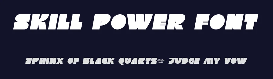 Skill Power Font by noahtype — Display Font — thumbnail 2