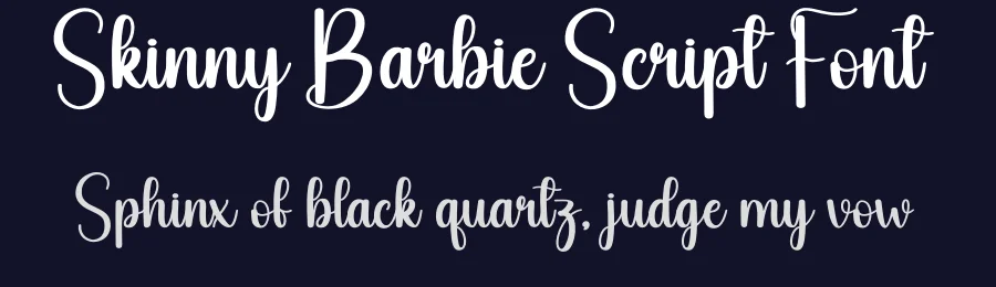 Skinny Barbie Script Font by creativeletter — Script Handwritten Font — thumbnail 2