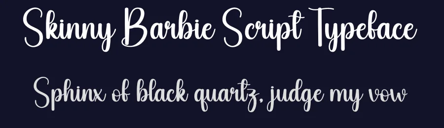 Skinny Barbie Script Typeface by andikastudio — Script Handwritten Font — thumbnail 2