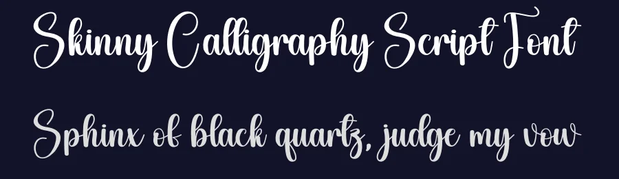 Skinny Calligraphy Script Font by creativeletter — Script Handwritten Font — thumbnail 2