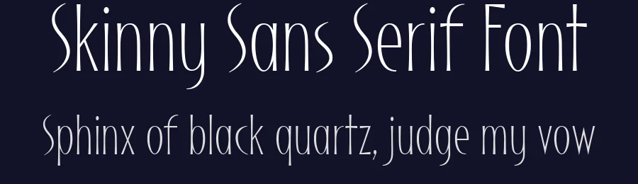 Skinny Sans Serif Font by FG Studios — Sans Serif Font — thumbnail 2