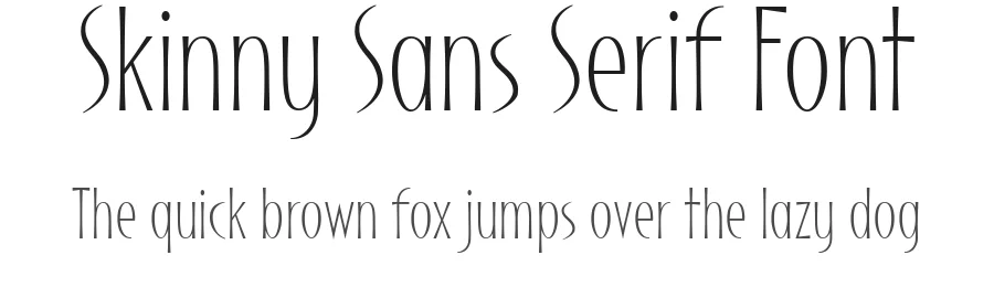 Skinny Sans Serif Font by FG Studios — Sans Serif Font