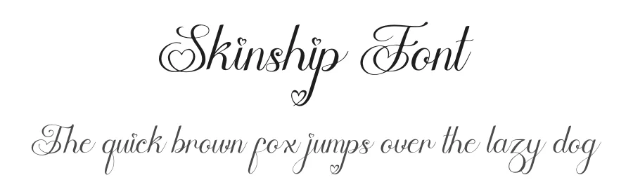 Skinship Font by Denustudios — Script Handwritten Font