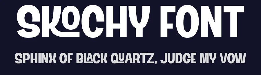 Skochy Font by fontcade — Display Font — thumbnail 2
