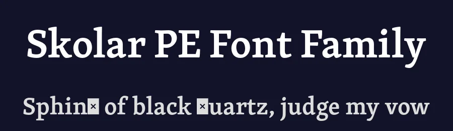 Skolar PE Font Family by Rosetta Type Foundry — Serif Font — thumbnail 2