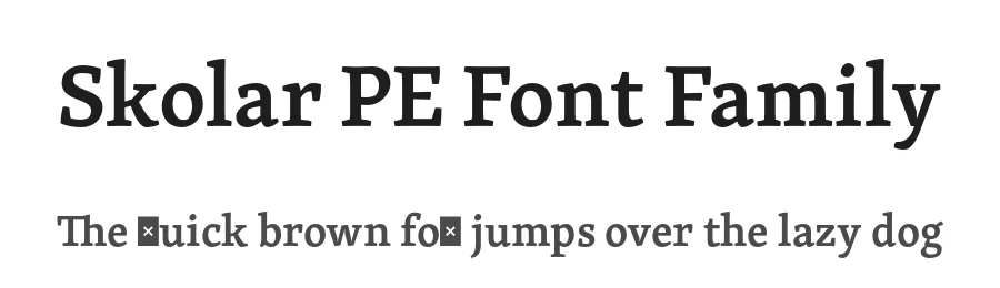 Skolar PE Font Family by Rosetta Type Foundry — Serif Font