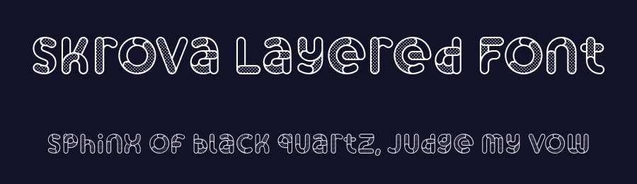 Skrova Layered Font by Studio Dot by dot — Display Font — thumbnail 2