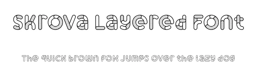 Skrova Layered Font by Studio Dot by dot — Display Font