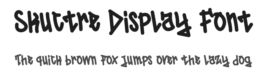 Skuctre Display Font by Dhabee — Script Handwritten Font