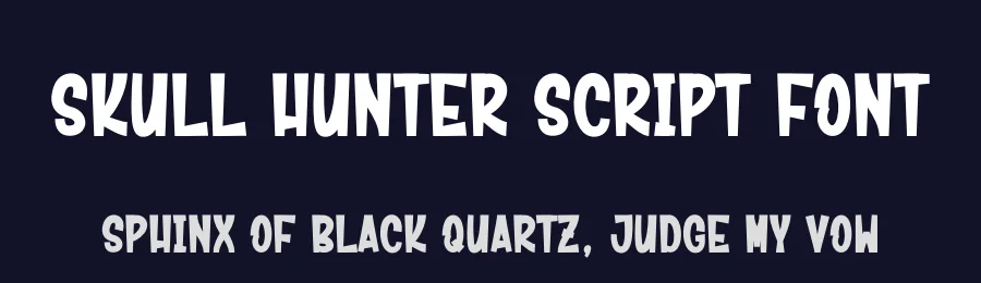 Skull Hunter Script Font by creativeletter — Display Font — thumbnail 2