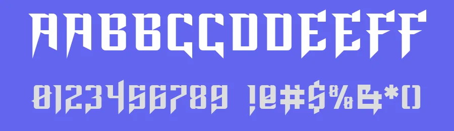 Skull Shade Typeface by zerologic studio — Blackletter Font — thumbnail 3