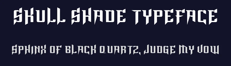 Skull Shade Typeface by zerologic studio — Blackletter Font — thumbnail 2