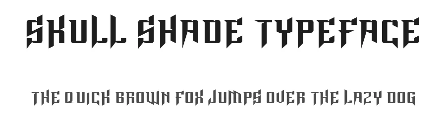 Skull Shade Typeface by zerologic studio โ Blackletter Font