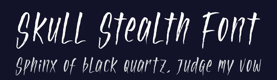 Skull Stealth Font by glorytype — Script Handwritten Font — thumbnail 2