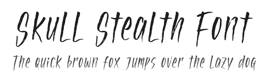 Skull Stealth Font by glorytype — Script Handwritten Font
