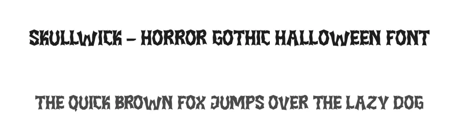 Skullwick – Horror Gothic Halloween Font by illushvara — Display Font
