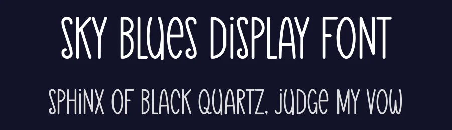 Sky Blues Display Font by MasyafiStudio — Display Font — thumbnail 2