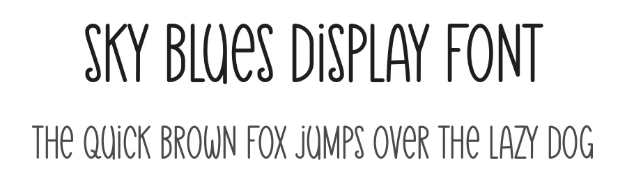 Sky Blues Display Font by MasyafiStudio — Display Font