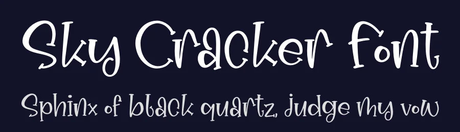 Sky Cracker Font by letterfabric — Display Font — thumbnail 2