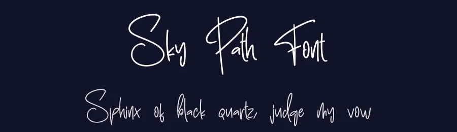 Sky Path Font by creativeletter — Script Handwritten Font — thumbnail 2