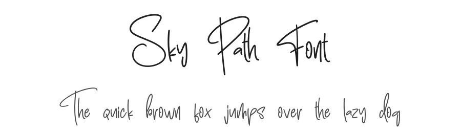 Sky Path Font by creativeletter — Script Handwritten Font