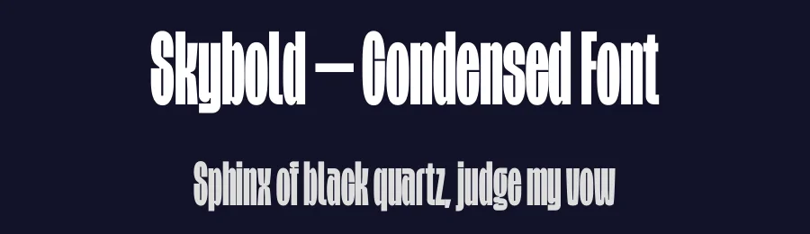 Skybold – Condensed Font by limitype — Decorative Font — thumbnail 2