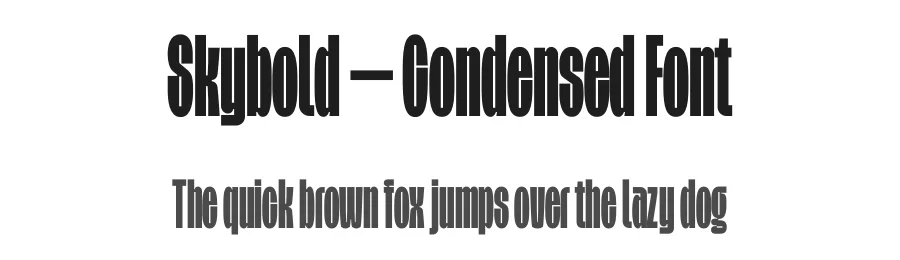Skybold – Condensed Font by limitype — Decorative Font