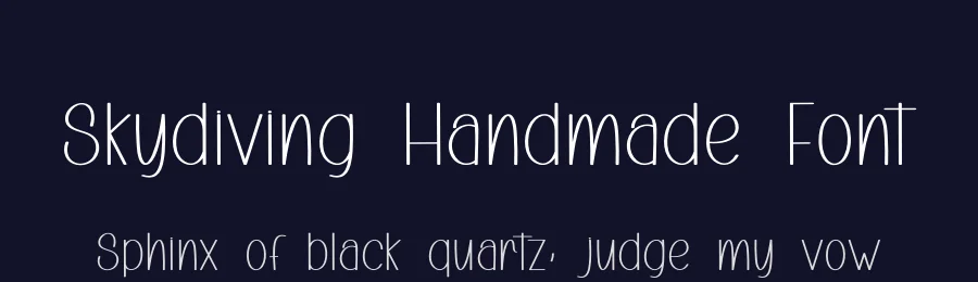 Skydiving Handmade Font by freshtypeink — Display Font — thumbnail 2