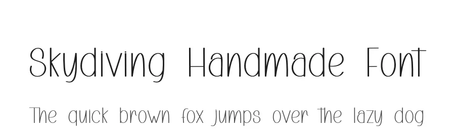 Skydiving Handmade Font by freshtypeink — Display Font