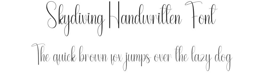 Skydiving Handwritten Font by andikastudio — Script Handwritten Font