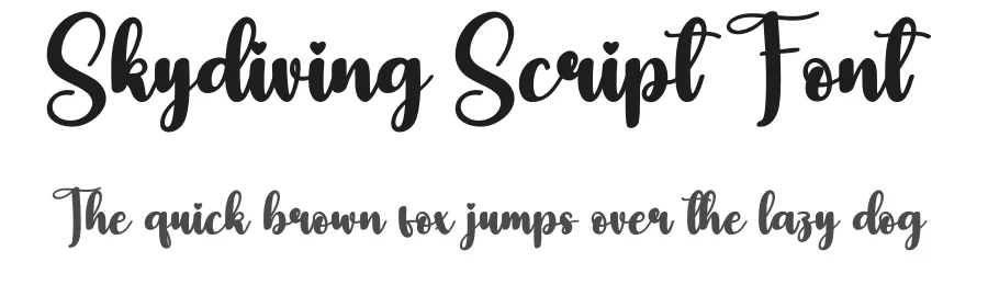 Skydiving Script Font by andikastudio — Script Handwritten Font