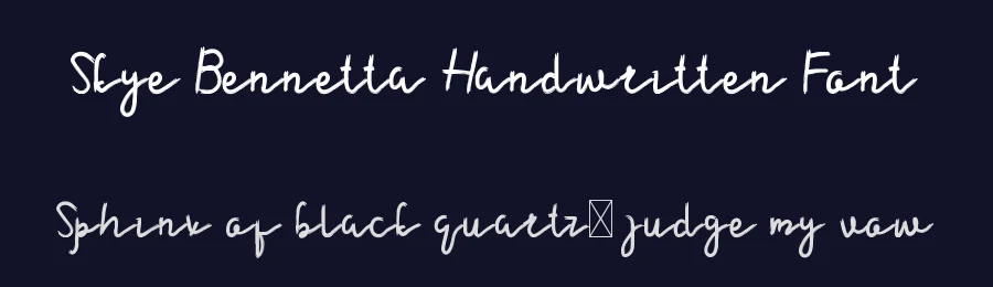 Skye Bennetta Handwritten Font by edricstudio — Script Handwritten Font — thumbnail 2