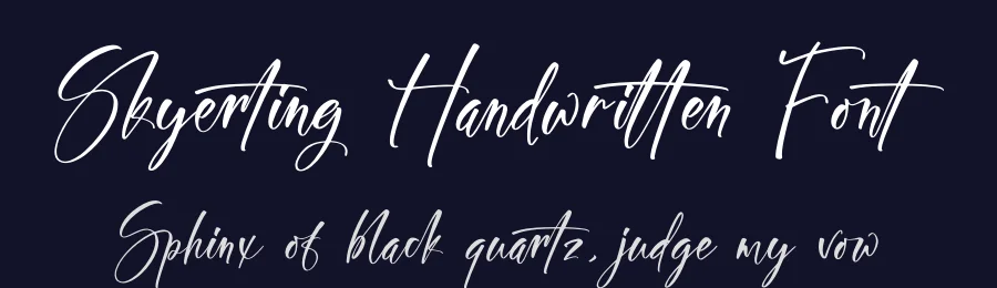 Skyerting Handwritten Font by stylishtype.co — Script Handwritten Font — thumbnail 2