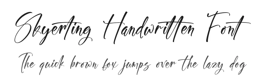 Skyerting Handwritten Font by stylishtype.co — Script Handwritten Font