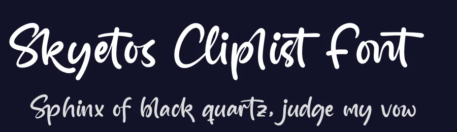 Skyetos Cliplist Font by stylishtype.co — Script Handwritten Font — thumbnail 2