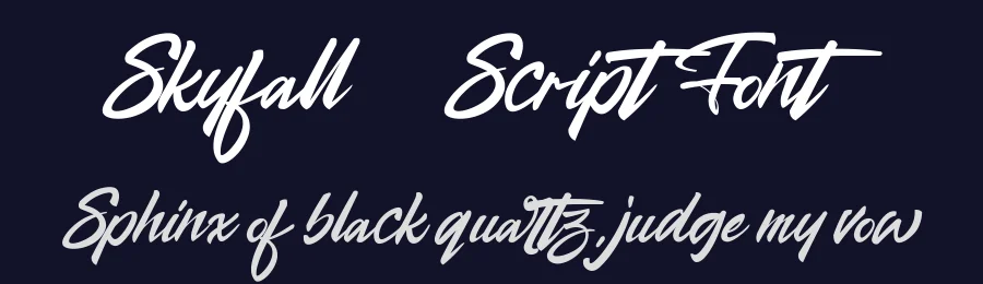 Skyfall – Script Font by Bluetype — Script Handwritten Font — thumbnail 2