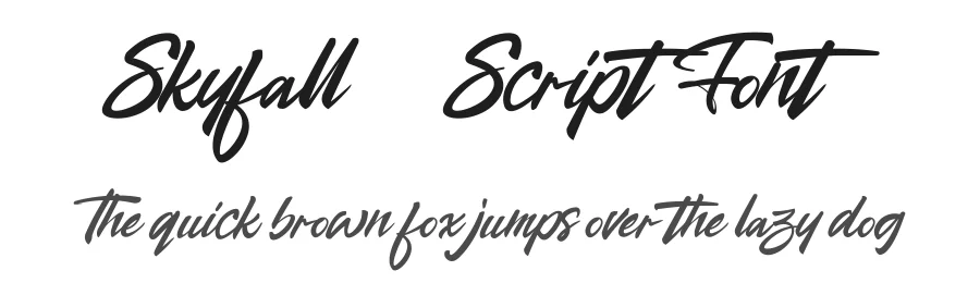 Skyfall – Script Font by Bluetype — Script Handwritten Font