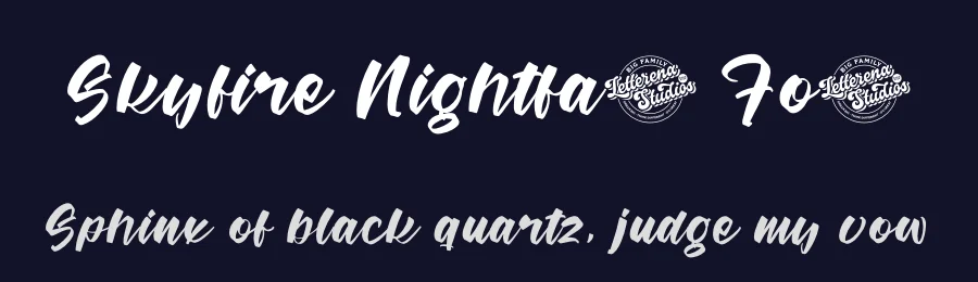 Skyfire Nightfall Font by letterenastudios — Script Handwritten Font — thumbnail 2