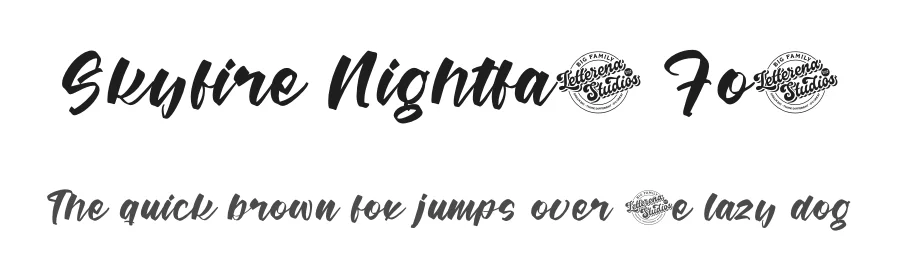 Skyfire Nightfall Font by letterenastudios — Script Handwritten Font