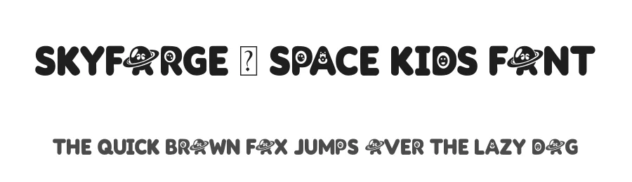 Skyforge – Space Kids Font by overlaytemplates — Display Font