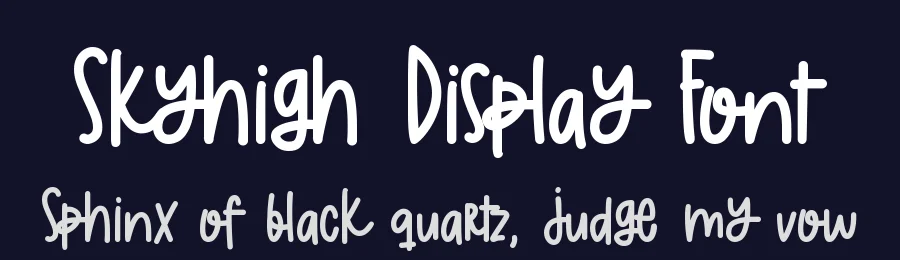 Skyhigh Display Font by Dm Letter Studio - Dimas Prasetyo — Display Font — thumbnail 2