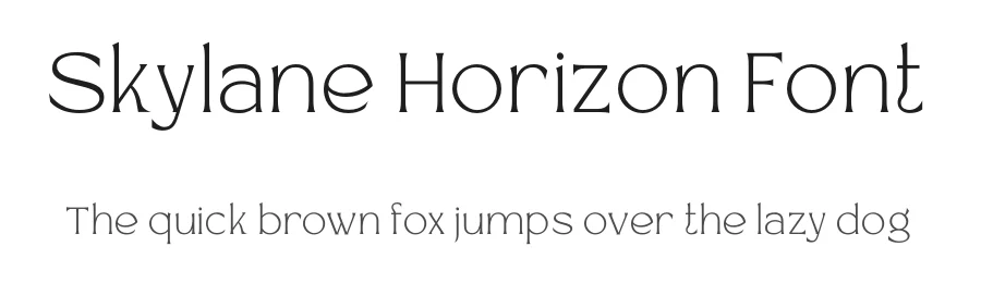 Skylane Horizon Font by Rismatype — Display Font