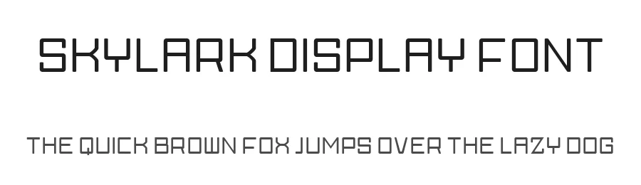 Skylark Display Font by fontkong — Display Font
